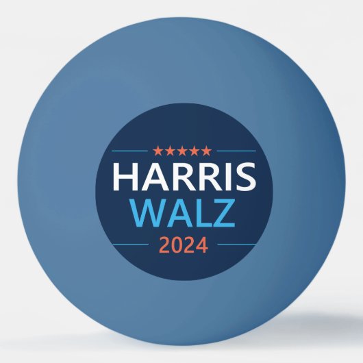 Harris Walz 2024 für Präsident Tischtennisball (Vorderseite)