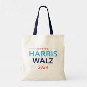 Harris Walz 2024 für Präsident Tragetasche (Rückseite)