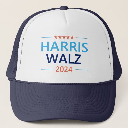 Harris Walz 2024 für Präsident Truckerkappe (Vorderseite)