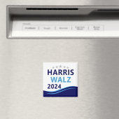 Harris Walz 2024 für President Blue Wave Magnet (In Situ (Geschirrspüler))