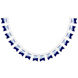 Harris Walz 2024 für President Blue Wave Wimpelkette