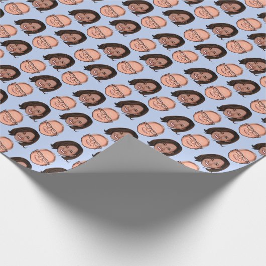 Harris Walz 2024 Geschenkpapier (Ecke)