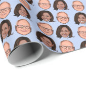 Harris Walz 2024 Geschenkpapier (Rolleneckpunkt)