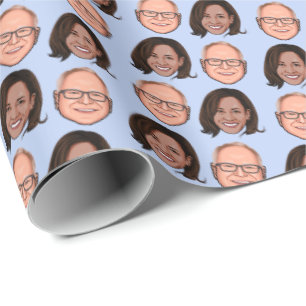 Harris Walz 2024 Geschenkpapier