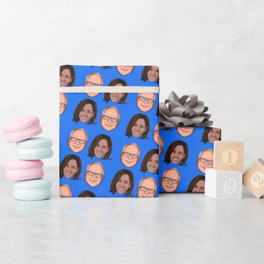 Harris Walz 2024 Geschenkpapier (Babyparty)