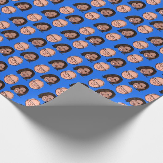 Harris Walz 2024 Geschenkpapier (Ecke)