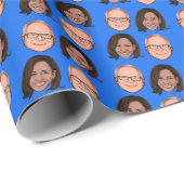Harris Walz 2024 Geschenkpapier (Rolleneckpunkt)