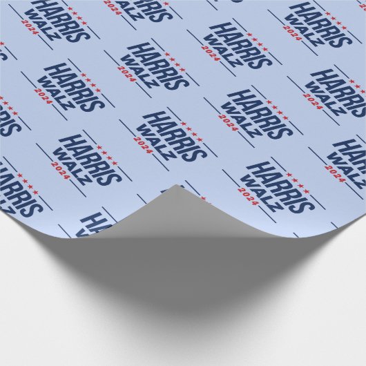 Harris Walz 2024 Geschenkpapier (Ecke)
