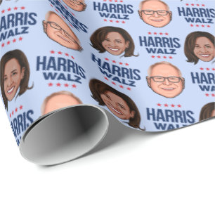 Harris Walz 2024 Geschenkpapier