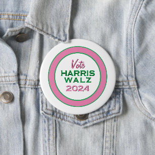 HARRIS WALZ 2024 Große Kampagne Button