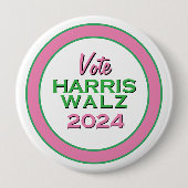 HARRIS WALZ 2024 Große Kampagne Button (Vorderseite)