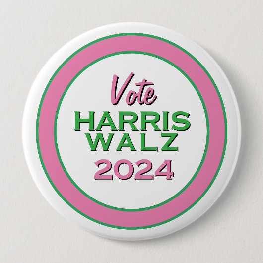 HARRIS WALZ 2024 Große Kampagne Button (Vorderseite)
