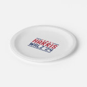 Harris Walz 2024 - Harris Walz 2024 Wir sind nicht Pappteller (Schrägansicht)