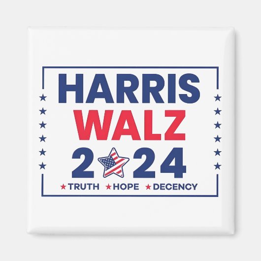 Harris Walz 2024 | Harris Walz Magnet (Vorne)