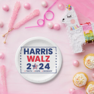 Harris Walz 2024 Harris Walz Pappteller