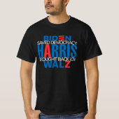 Harris/Walz 2024 Herrenhemd T-Shirt (Vorderseite)