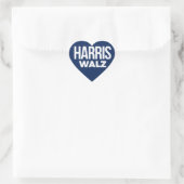 Harris Walz 2024 Herz-Aufkleber (Tasche)