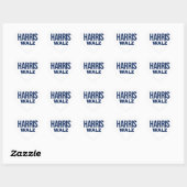 HARRIS WALZ 2024 Herz-Aufkleber (Blatt)