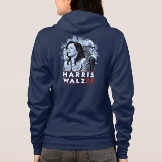 Harris Walz 2024 Hoodie (Rückseite)