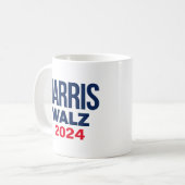 HARRIS WALZ 2024 KAFFEETASSE (Vorderseite Links)