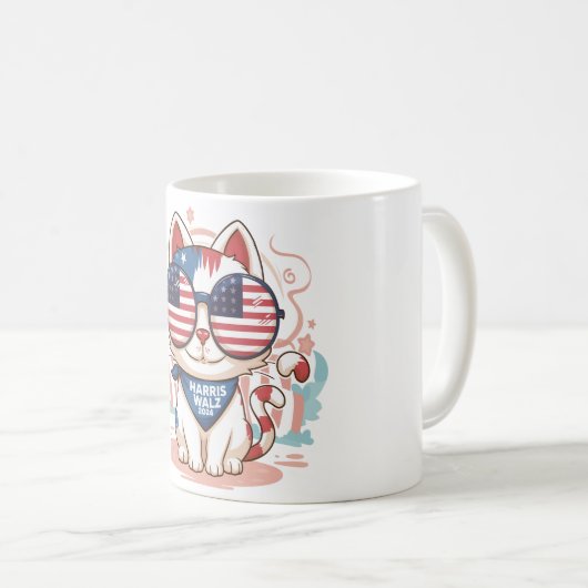 HARRIS WALZ 2024 KAFFEETASSE (VorderseiteRechts)