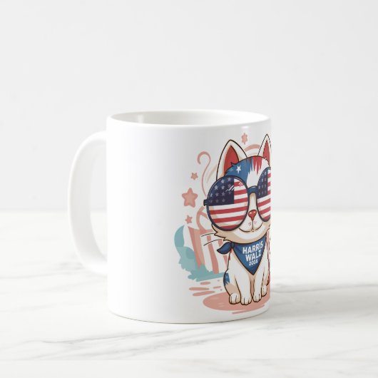 HARRIS WALZ 2024 KAFFEETASSE (Vorderseite Links)