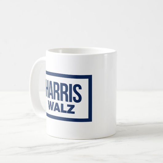 HARRIS WALZ 2024 KAFFEETASSE (Vorderseite Links)