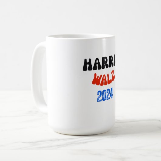 HARRIS WALZ 2024 KAFFEETASSE (Vorderseite Links)