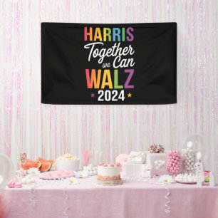 Harris Walz 2024 Kamala Gemeinsam Können Wir LGBT Banner