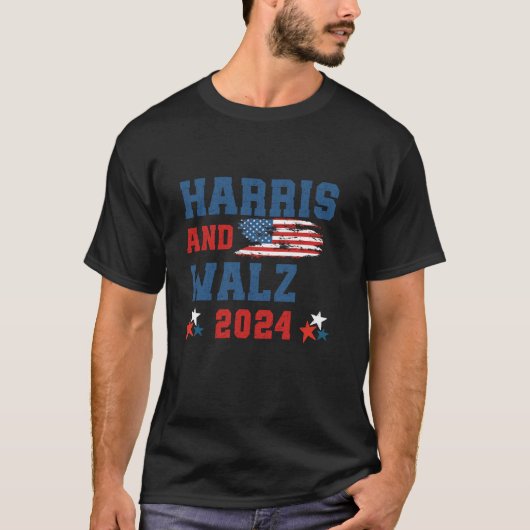 Harris Walz 2024 Kamala Harris 2024 T Shirt (Vorderseite)