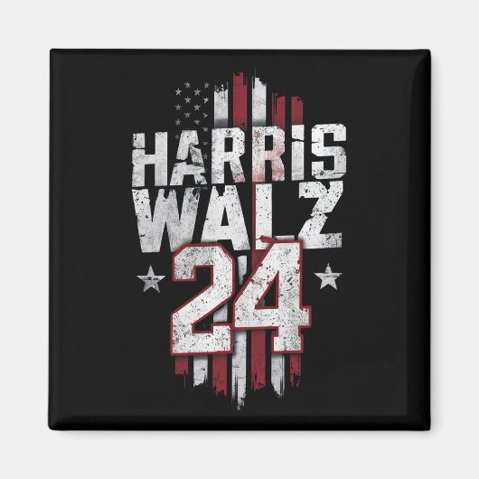 Harris Walz 2024 Kamala Harris 2024 Tim Walz 2024 Magnet (Vorne)