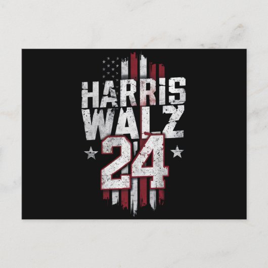 Harris Walz 2024 Kamala Harris 2024 Tim Walz 2024 Postkarte (Vorderseite)