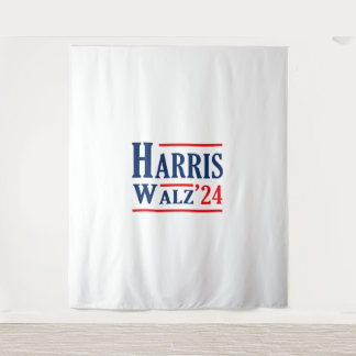 Harris Walz 2024 Kamala Harris Präsident Tim Walz Wandteppich