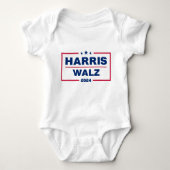 Harris Walz 2024 Kamala Harris Tim Walz Wahl Baby Strampler (Vorderseite)