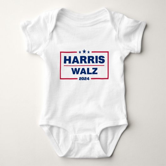 Harris Walz 2024 Kamala Harris Tim Walz Wahl Baby Strampler (Vorderseite)