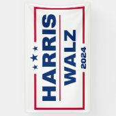 Harris Walz 2024 Kamala Harris Tim Walz Wahl Banner (Vertikal)
