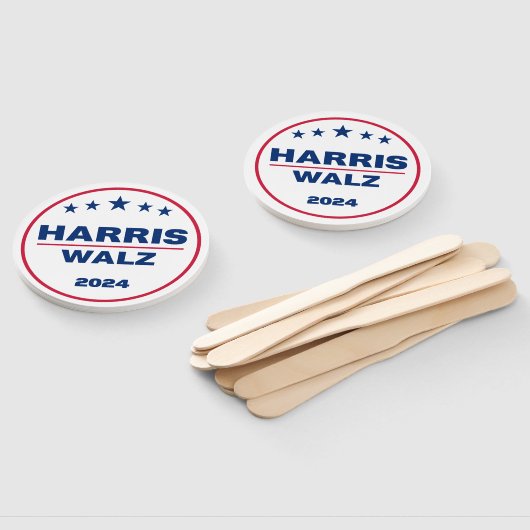 Harris Walz 2024 Kamala Harris Tim Walz Wahl Fächer (Non-assembled)