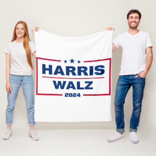 Harris Walz 2024 Kamala Harris Tim Walz Wahl Fleecedecke
