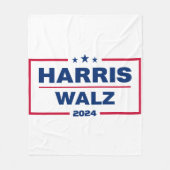 Harris Walz 2024 Kamala Harris Tim Walz Wahl Fleecedecke (Vorderseite)