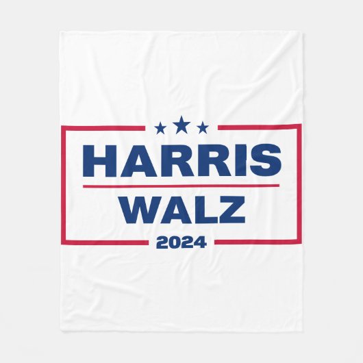 Harris Walz 2024 Kamala Harris Tim Walz Wahl Fleecedecke (Vorderseite)