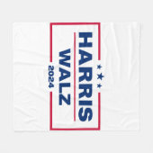 Harris Walz 2024 Kamala Harris Tim Walz Wahl Fleecedecke (Vorderseite (Horizontal))
