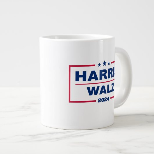 Harris Walz 2024 Kamala Harris Tim Walz Wahl Jumbo-Tasse (Vorderseite Rechts)