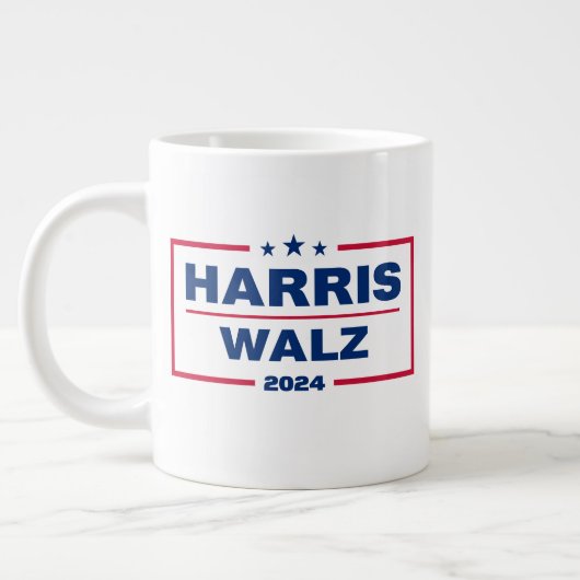Harris Walz 2024 Kamala Harris Tim Walz Wahl Jumbo-Tasse (Links)