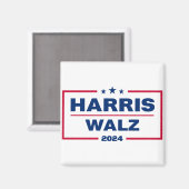Harris Walz 2024 Kamala Harris Tim Walz Wahl Magnet (Vorderseite/Rückseite)