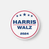 Harris Walz 2024 Kamala Harris Tim Walz Wahl Magnet (Vorne)