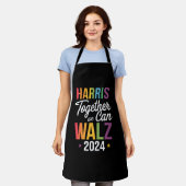 Harris Walz 2024 Kamala zusammen LGBT Schürze (Getragen)
