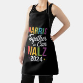 Harris Walz 2024 Kamala zusammen LGBT Schürze (InSitu)