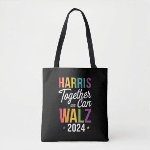 Harris Walz 2024 Kamala zusammen LGBT Tasche