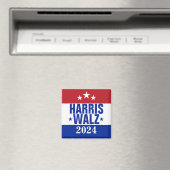 Harris Walz 2024 Kampagne Red Blue Magnet (In Situ (Geschirrspüler))
