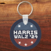 Harris Walz 2024 Kampagne USA Flag Schlüsselanhänger (Rückseite)